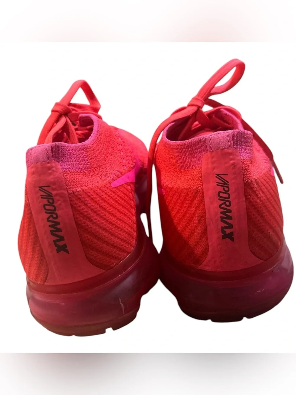 Nike Women’s VaporMax Flyknit Sneakers - Hot Pink
